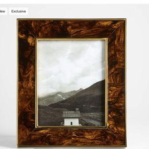 Tortoise Brass Resin 8x10 Picture Frame