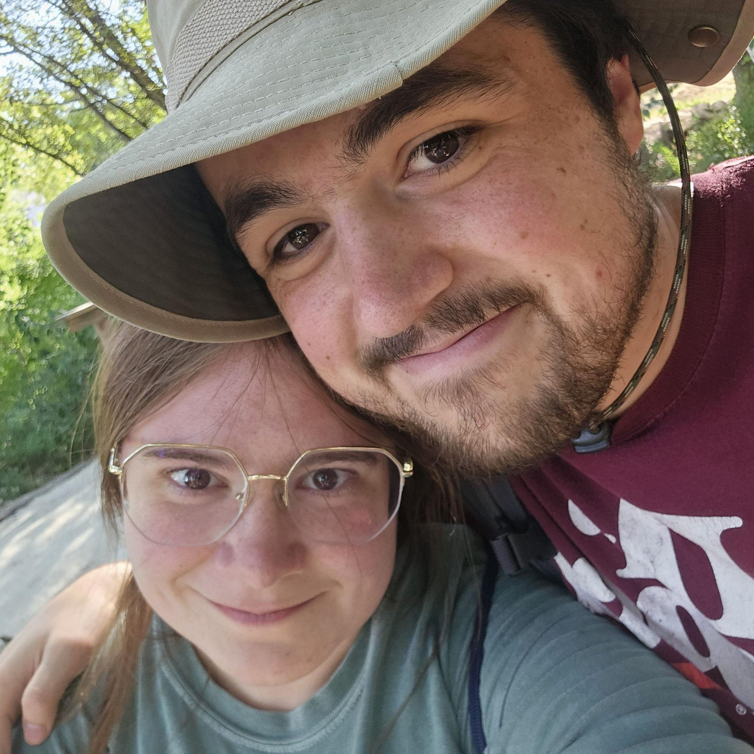 We went disc golfing somewhere!