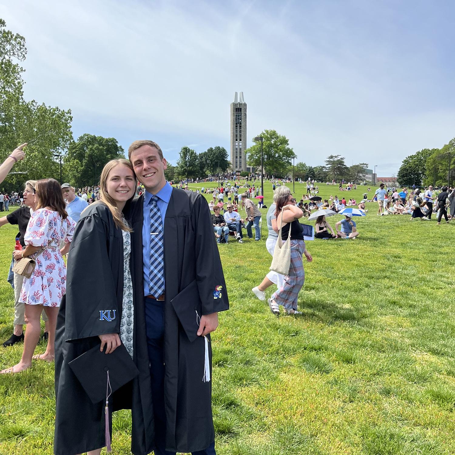 We graduated together from the University of Kansas in 2024!