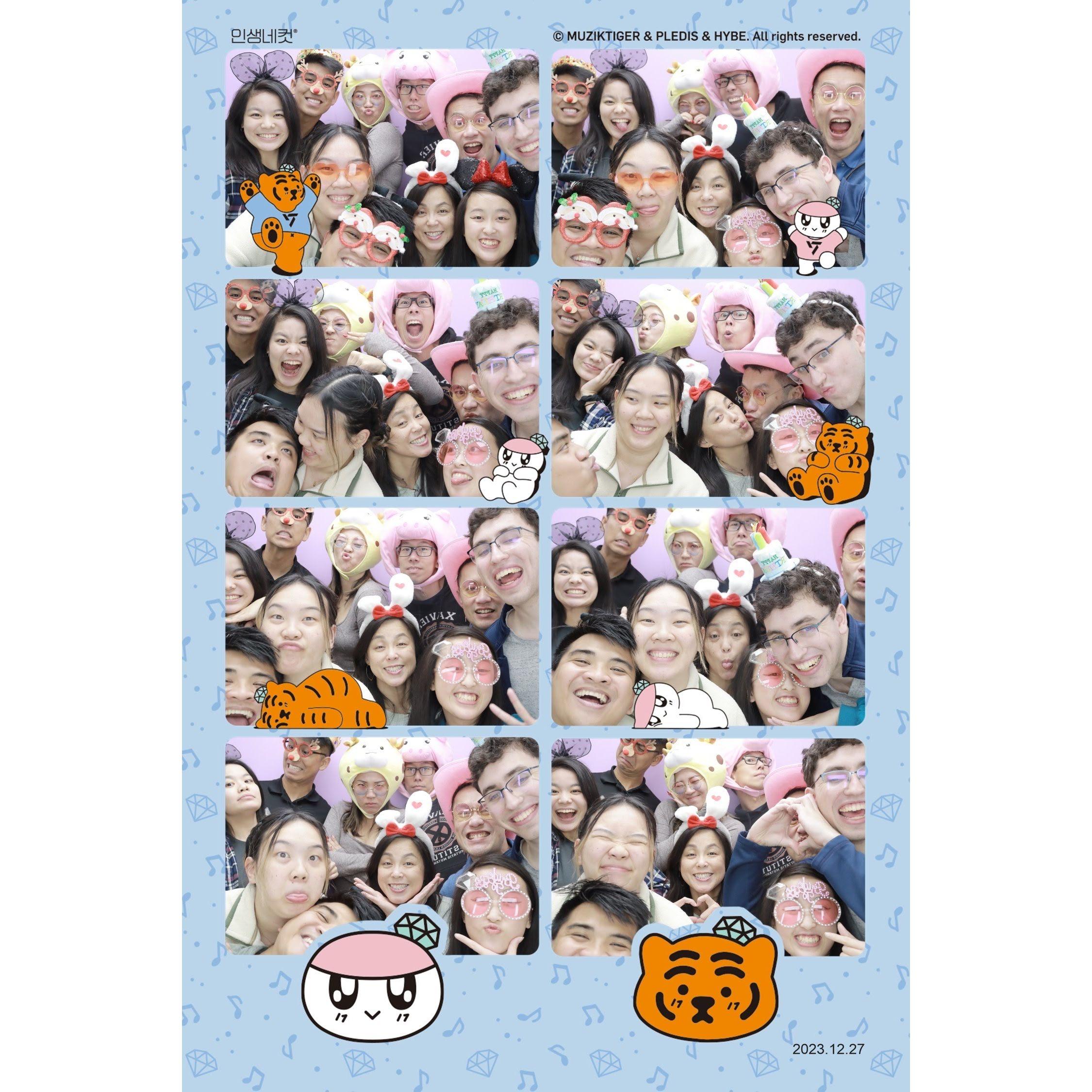 December 27, 2023 - Fun chaos in a photo booth!
