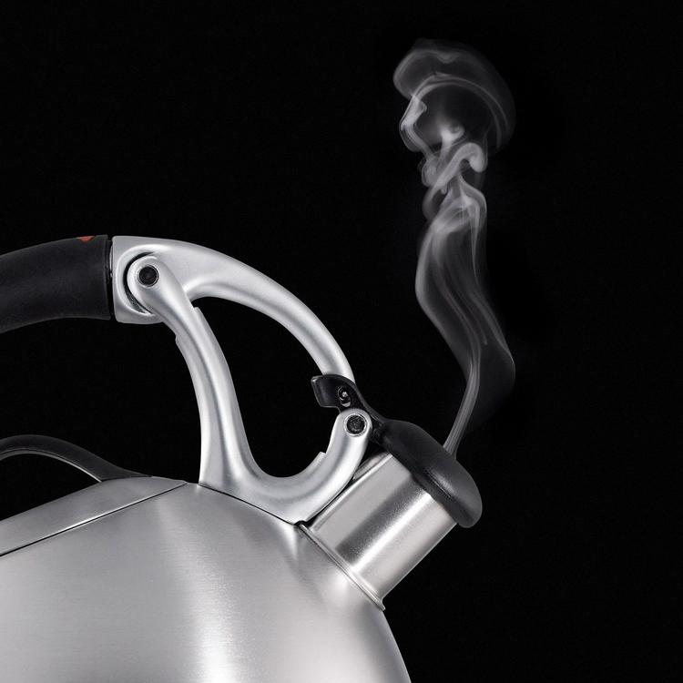 OXO Uplift Whistling Tea Kettle in Brushed Stainless Steel