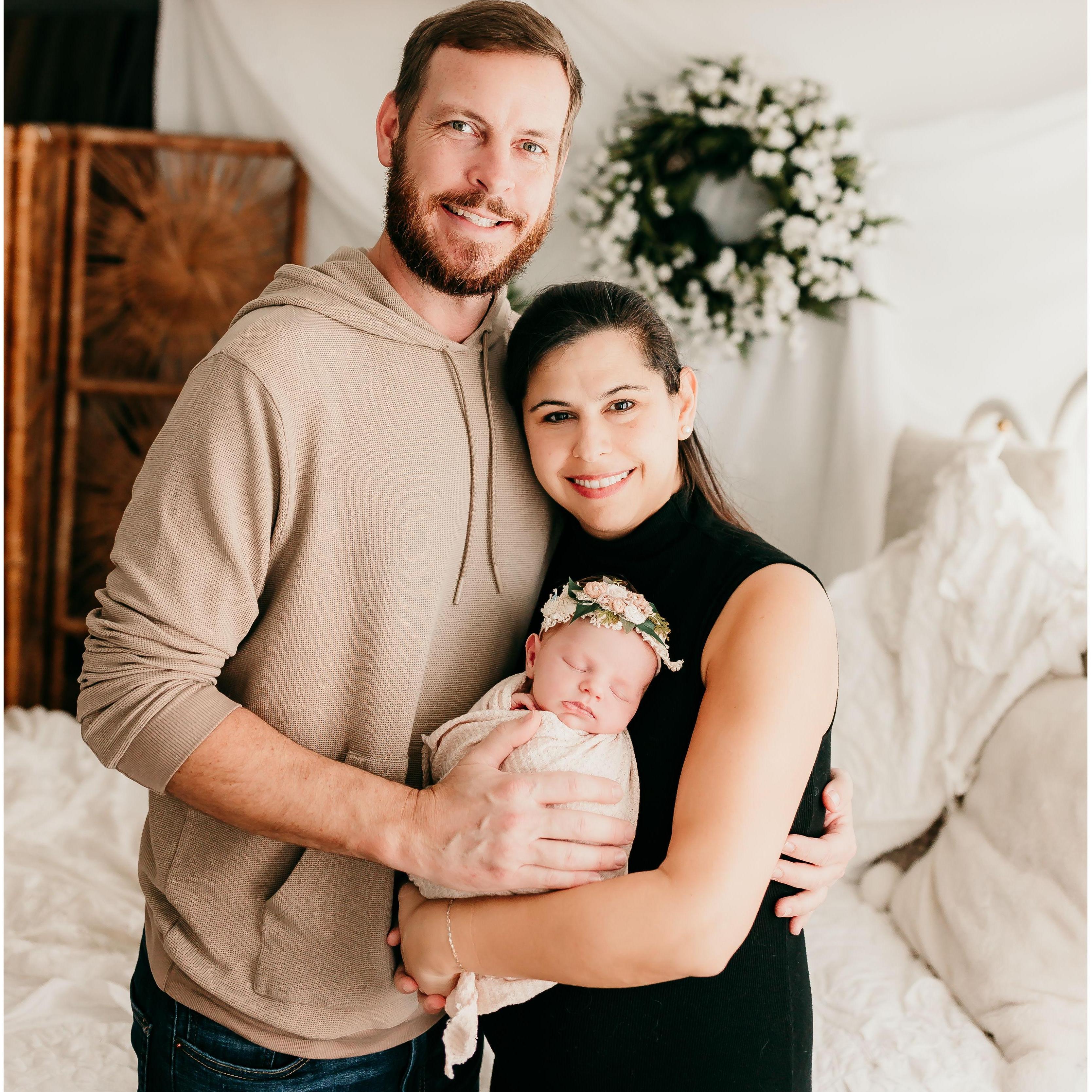 Layla is only 13 days in this picture! February 2024.