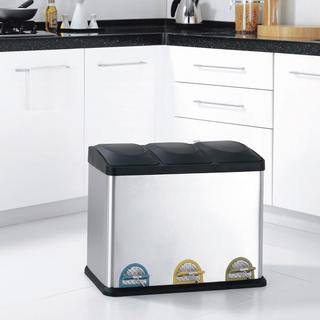 3-Compartment Recycling Bin
