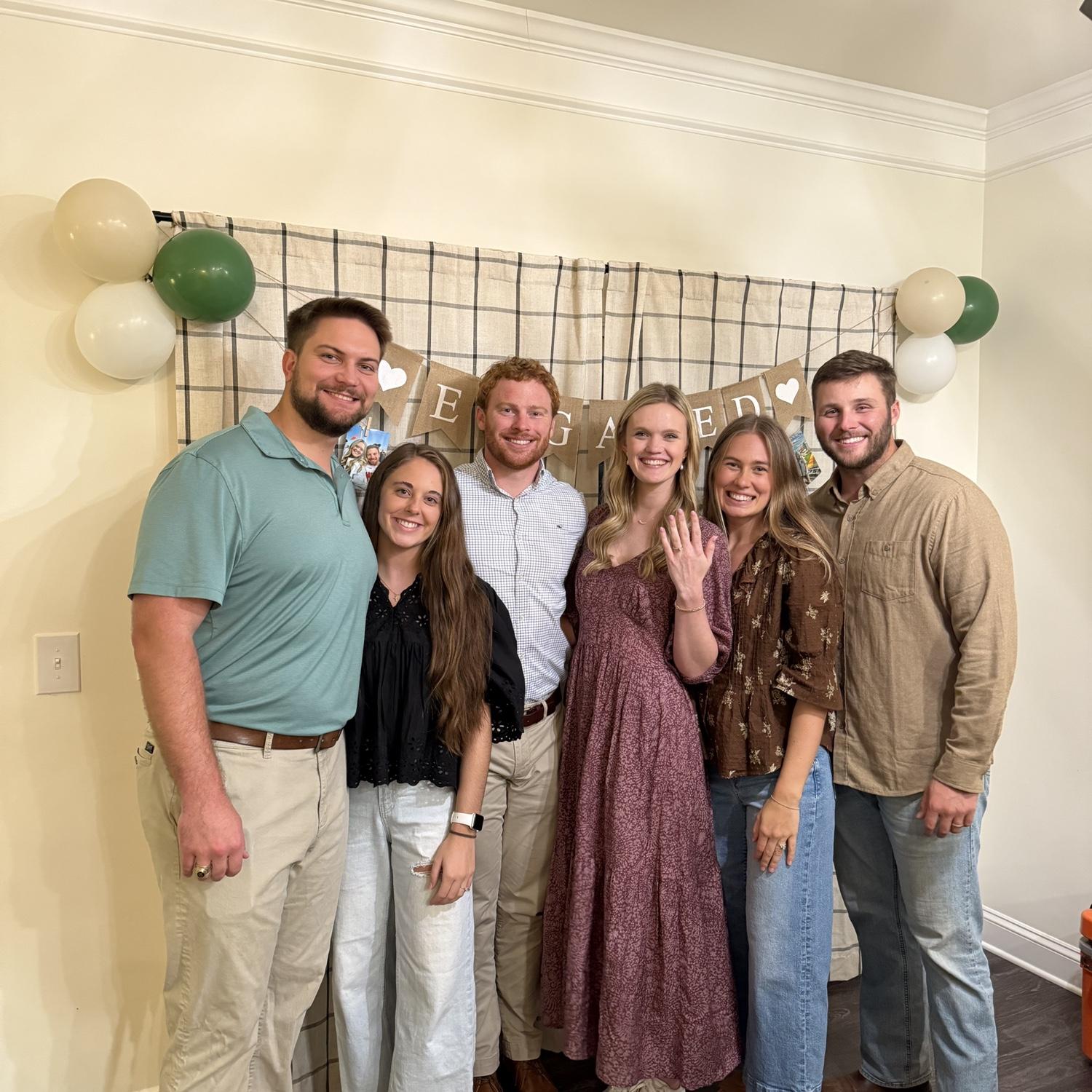 Our engagement party thrown by the sweetest family and friends