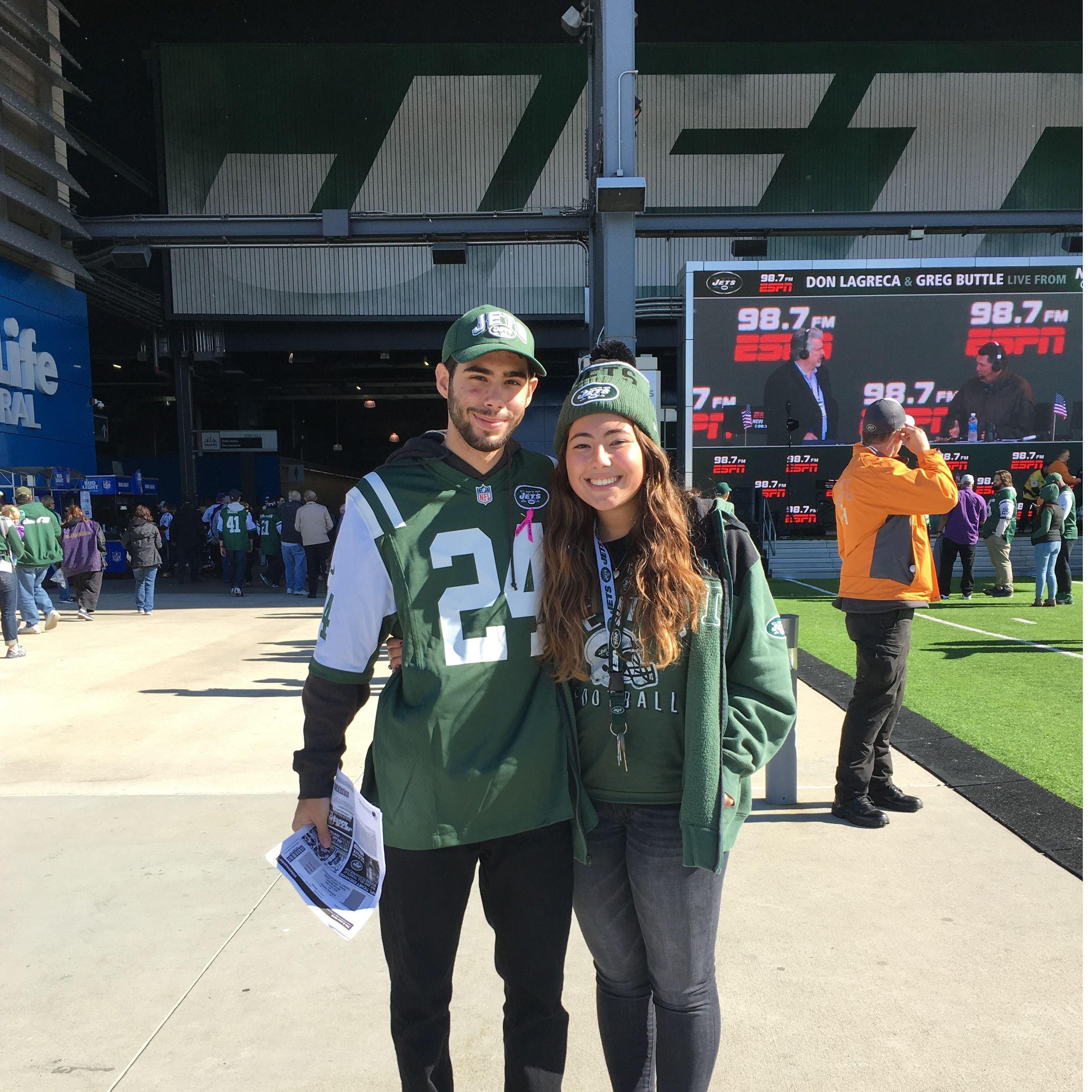 Our first Jets game (2016)