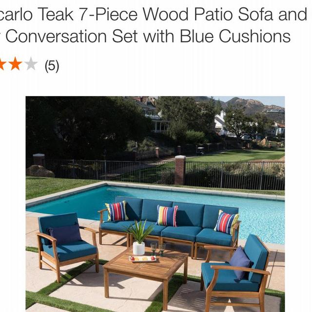 Outdoor patio set