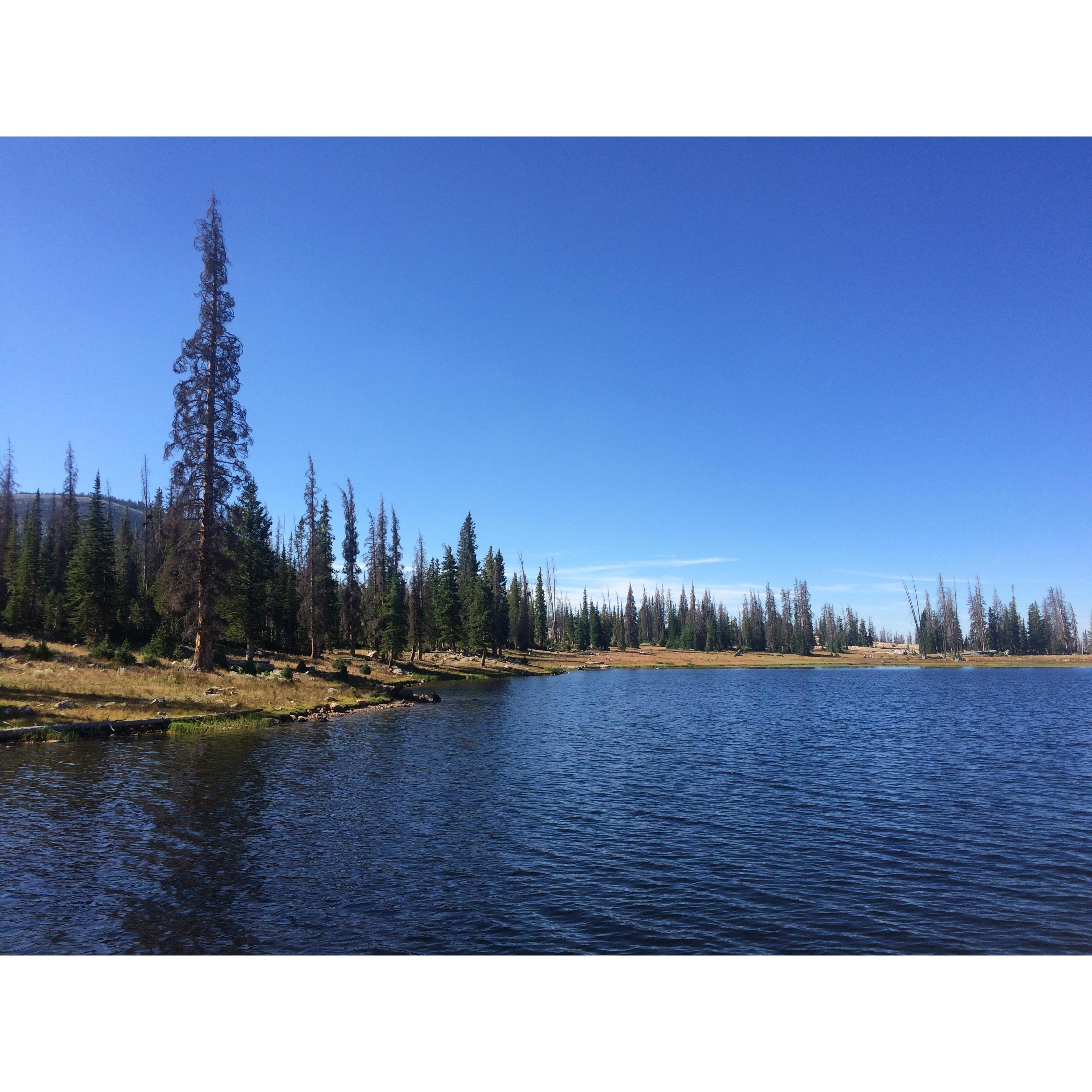 we LOVE lakes! this is from one of many camping trips