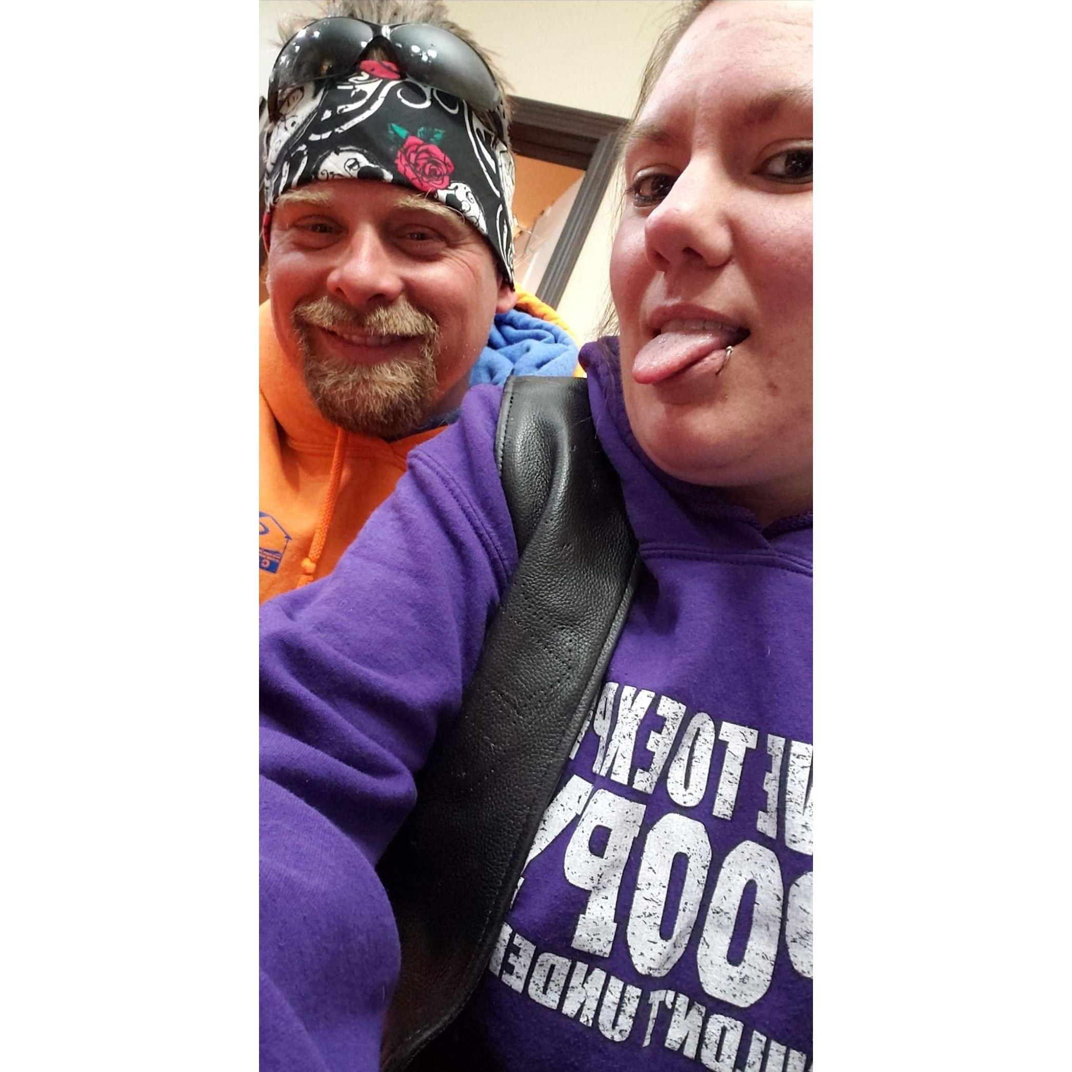 Our very first photo together - April 2020