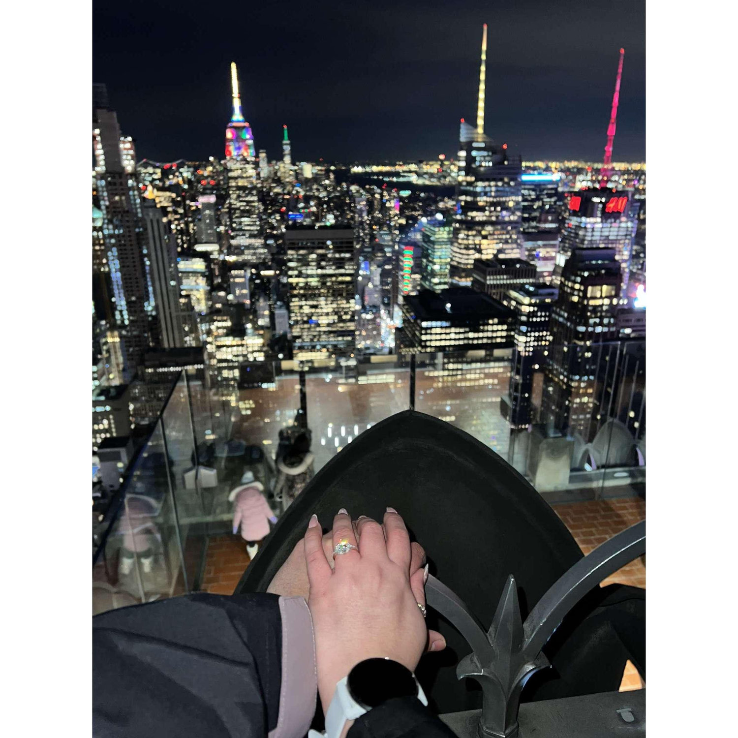 December 23, 2024 - This picture was taken as soon as they came down from the Skylift. This was their exact view when getting engaged.