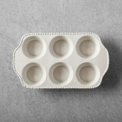 Stoneware Muffin Pan Cream - Hearth & Hand™ with Magnolia