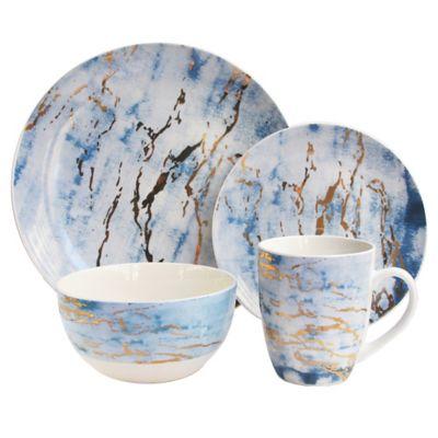 American Atelier Marble 16-Piece Dinnerware Set