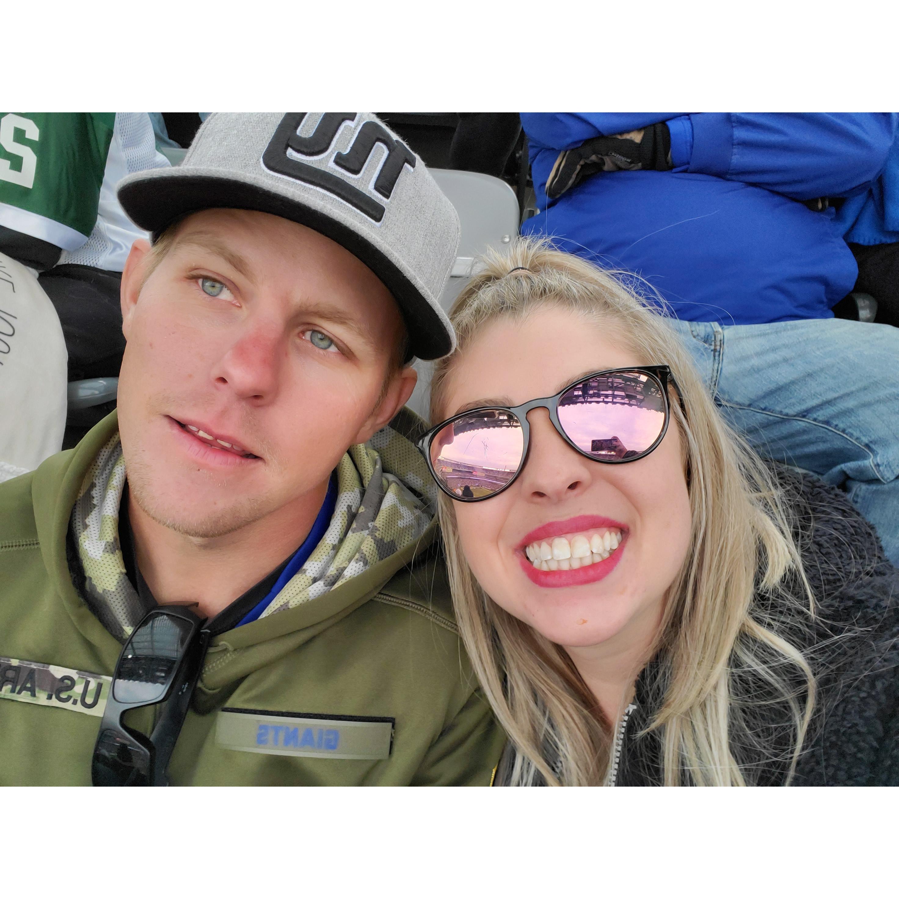 Our first Giants game!