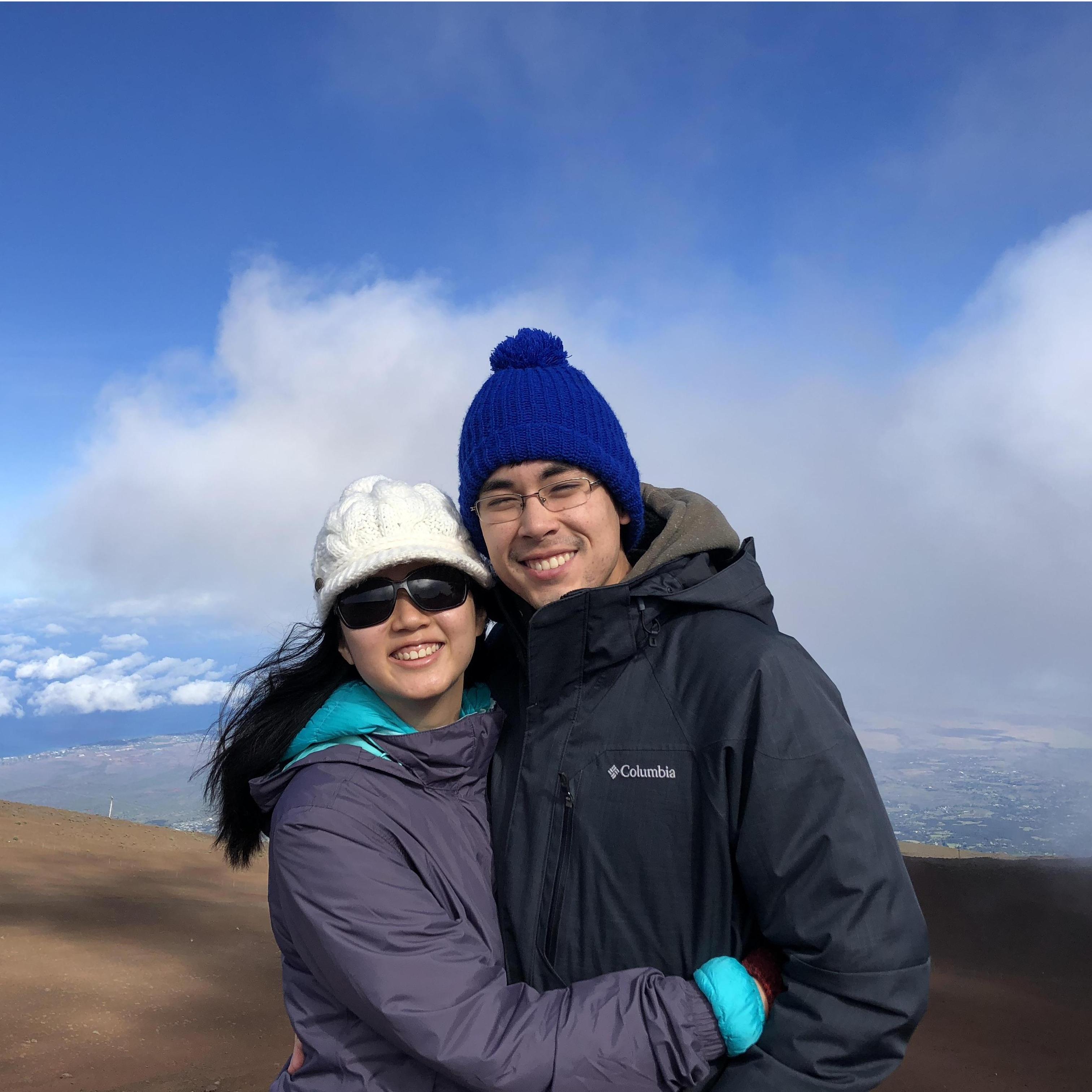 In the midst of clouds after watching the sunrise from the top of Mt. Haleakala (August 2018)