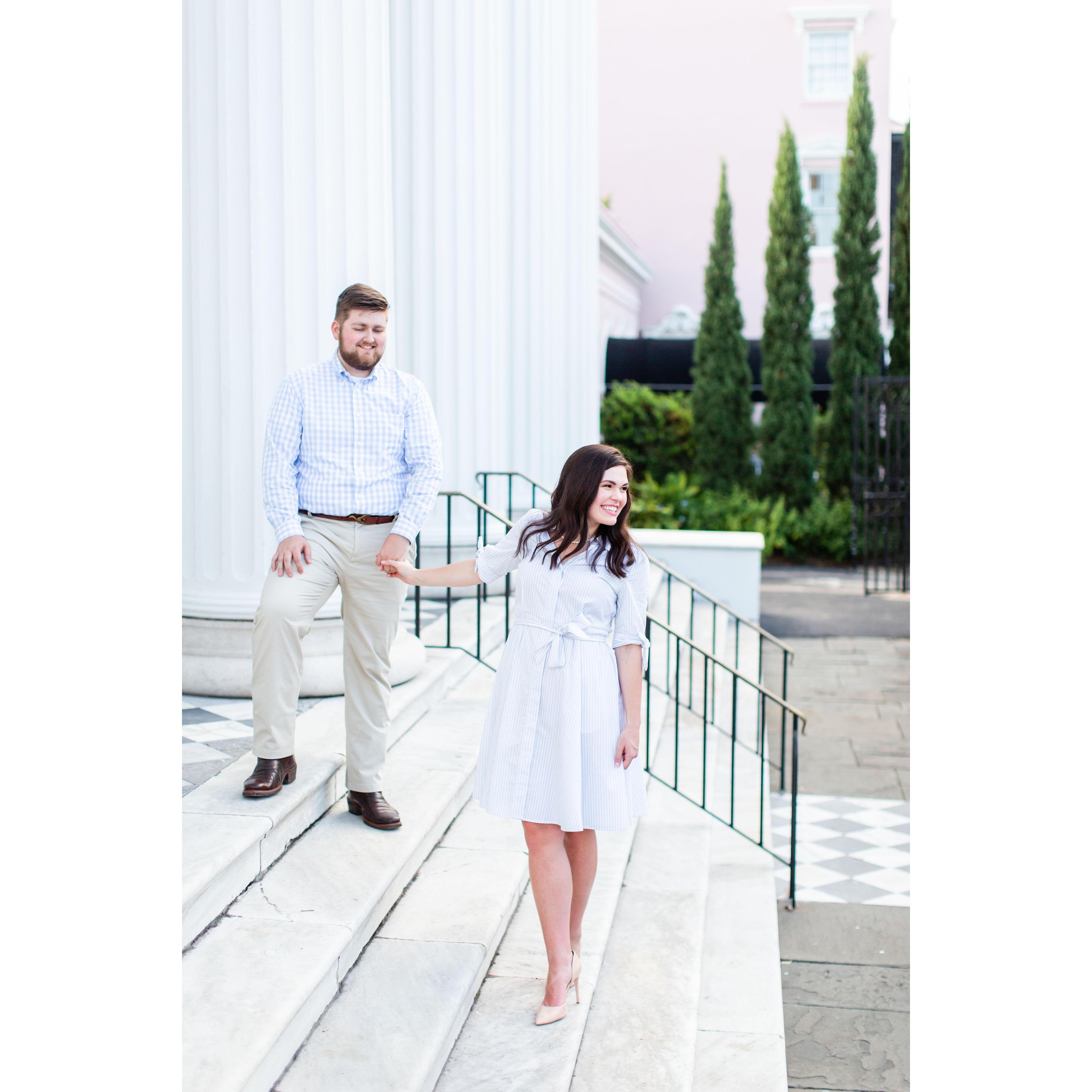 Engagement pictures in Charleston, SC.