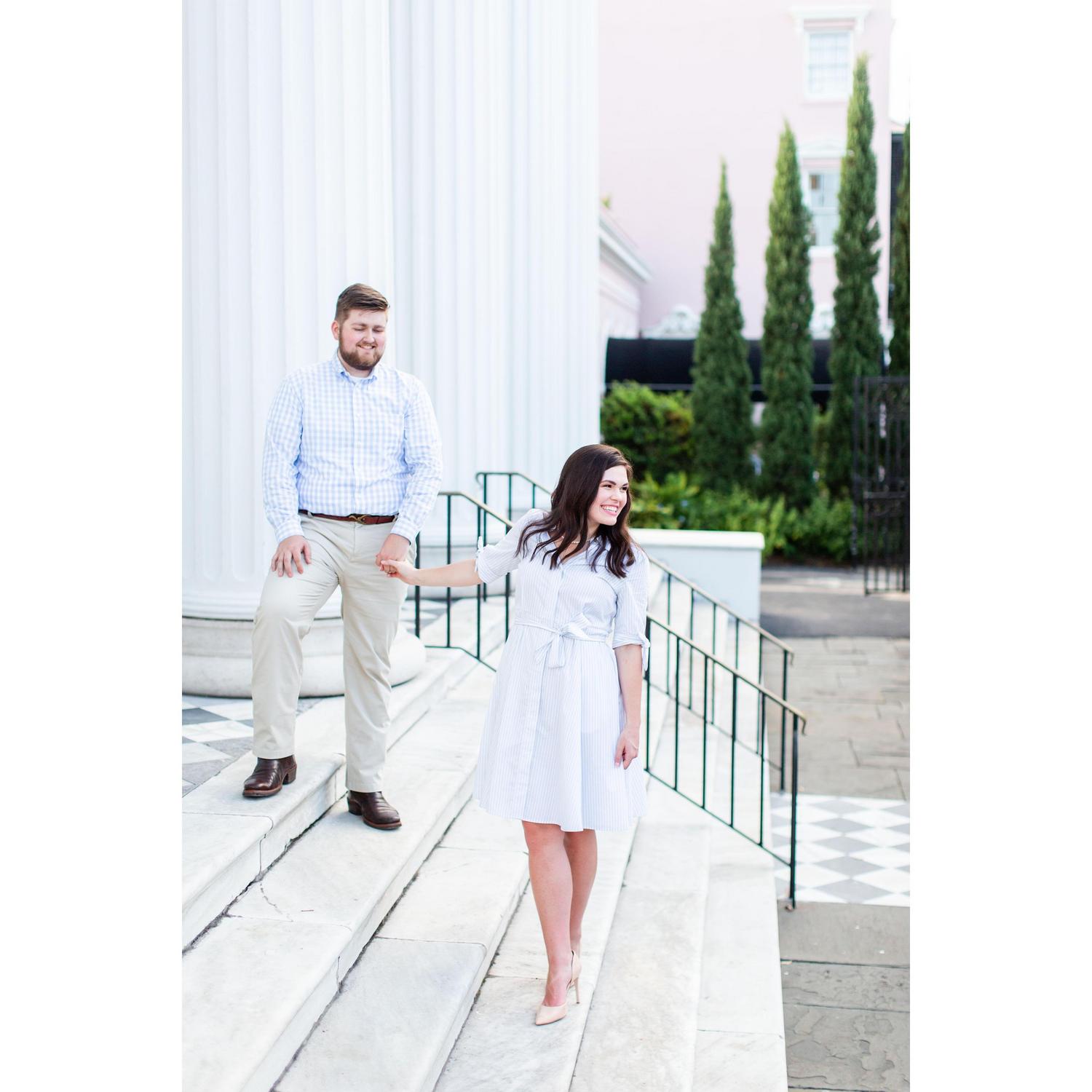Engagement pictures in Charleston, SC.