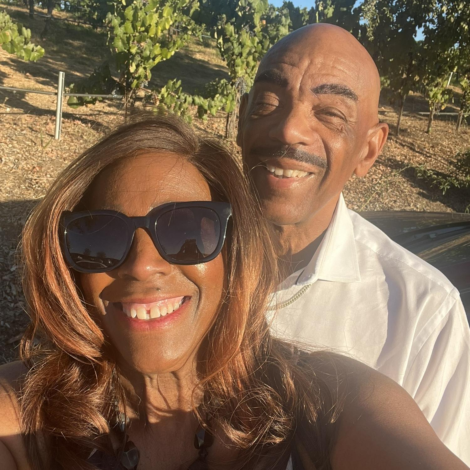 Enjoying a nice walk in Carlsbad.
