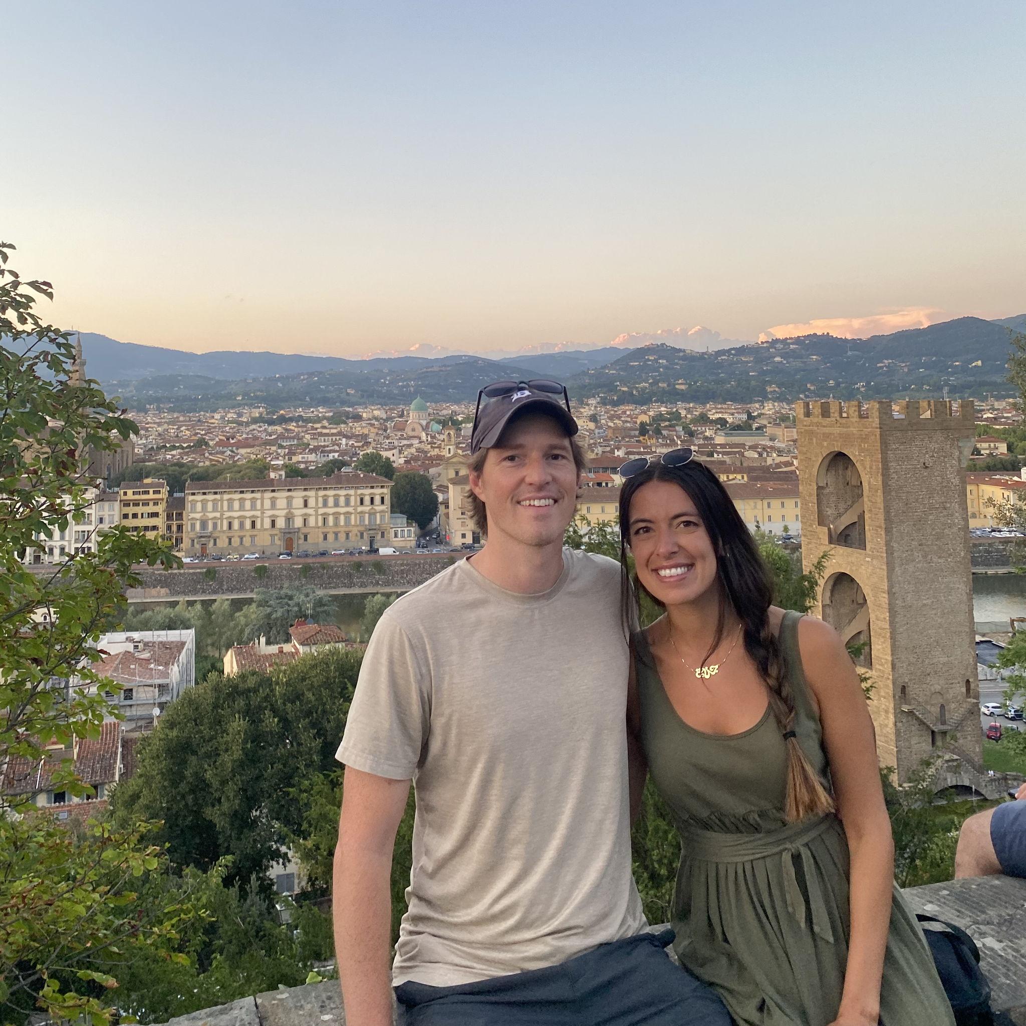 The Michelangelo Piazzale in Florence, Italy