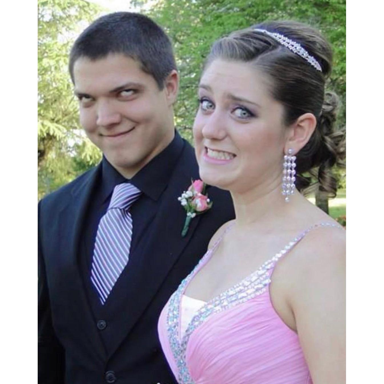 Matthias’ prom 2014- classic facial expressions since the beginning! So many serious “prom poses” it was time for one with more personality LOL!
