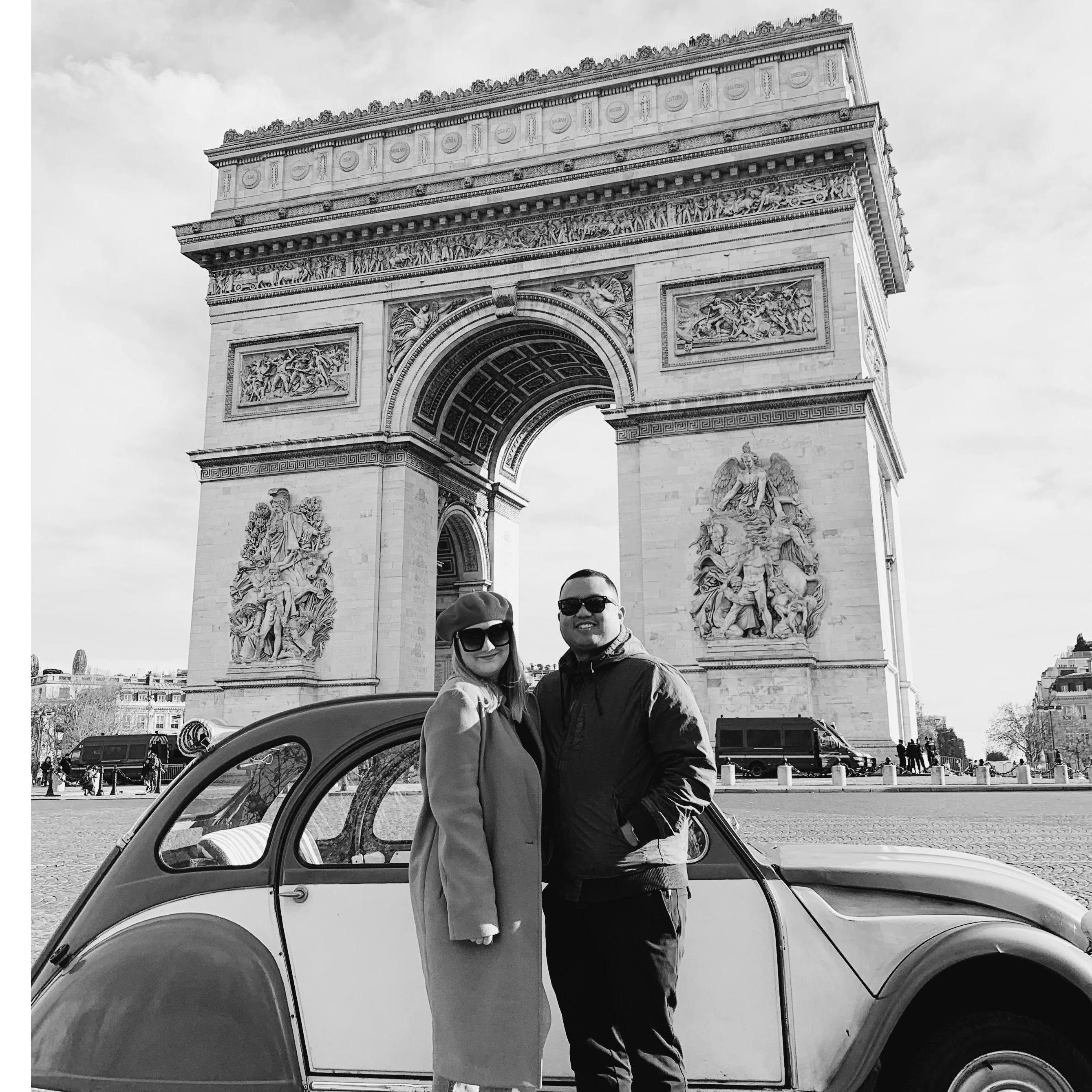 Our first time in Europe together!