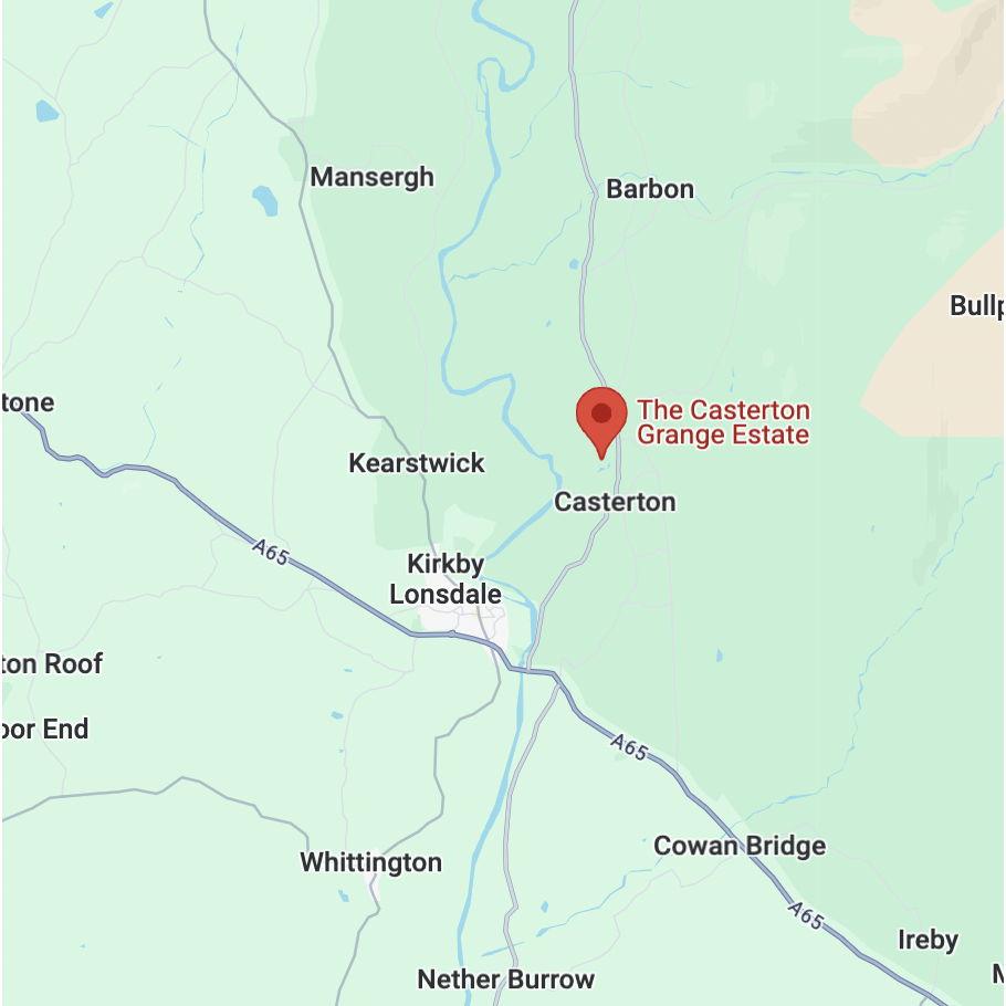 Location of wedding on map (closer view)