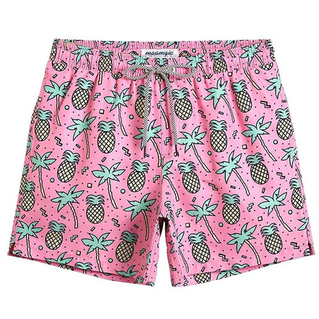 maamgic Mens Swim Trunks 5" with Mesh Lining Quick Dry Bathing Suits for Men Swim Shorts Swimwear