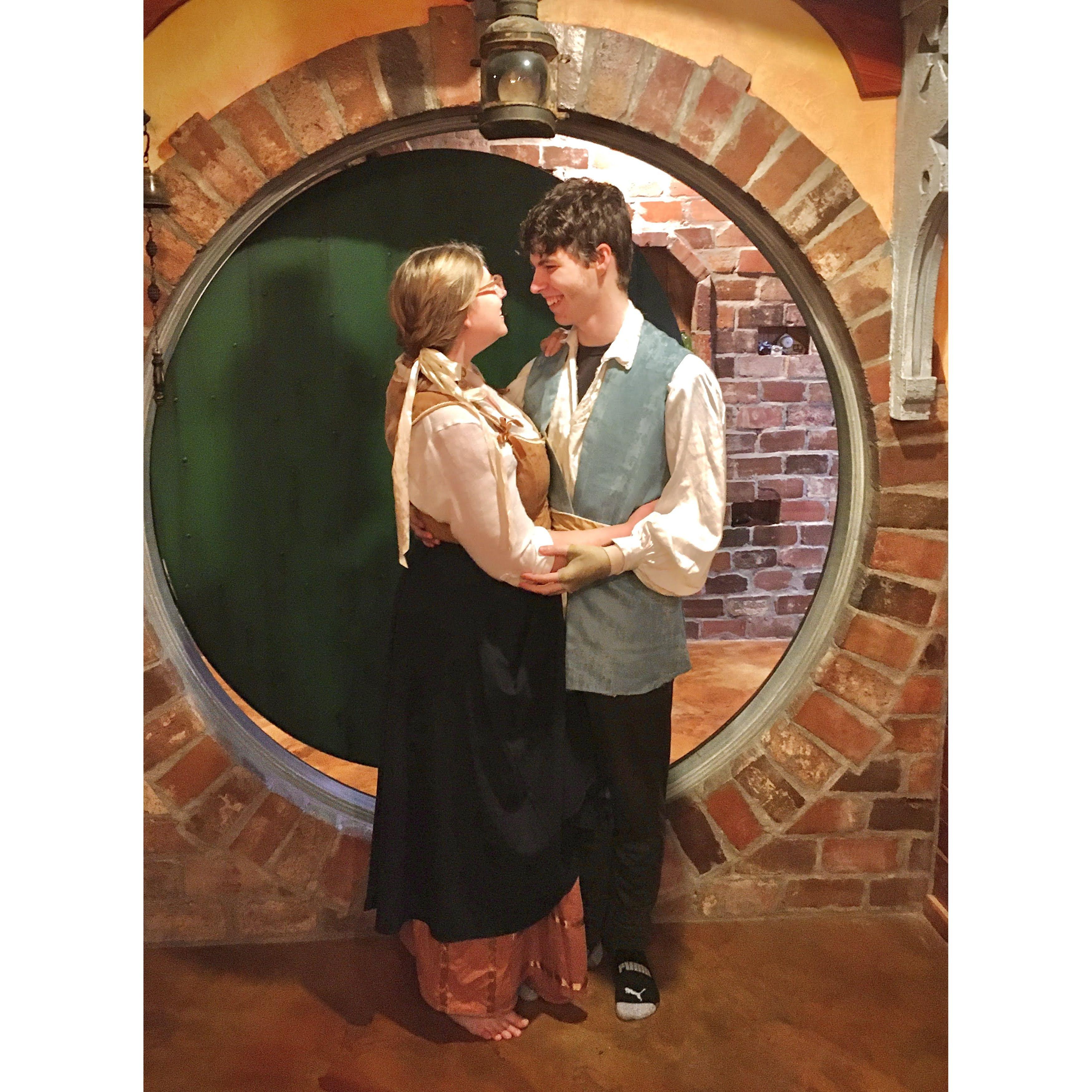 It's Hannah and Joseph's aspiration to one day live in a Hobbit Hole.