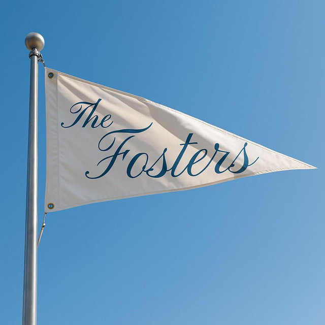 Custom Canvas Pennant Banner – Handmade Wall Hanging with Ties | Personalized Décor for Home, Nursery, Wedding, or Event