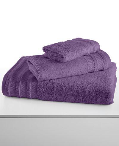 Classic Pima Cotton 30" x 56" Bath Towel, Color: Plum Only at Macy's