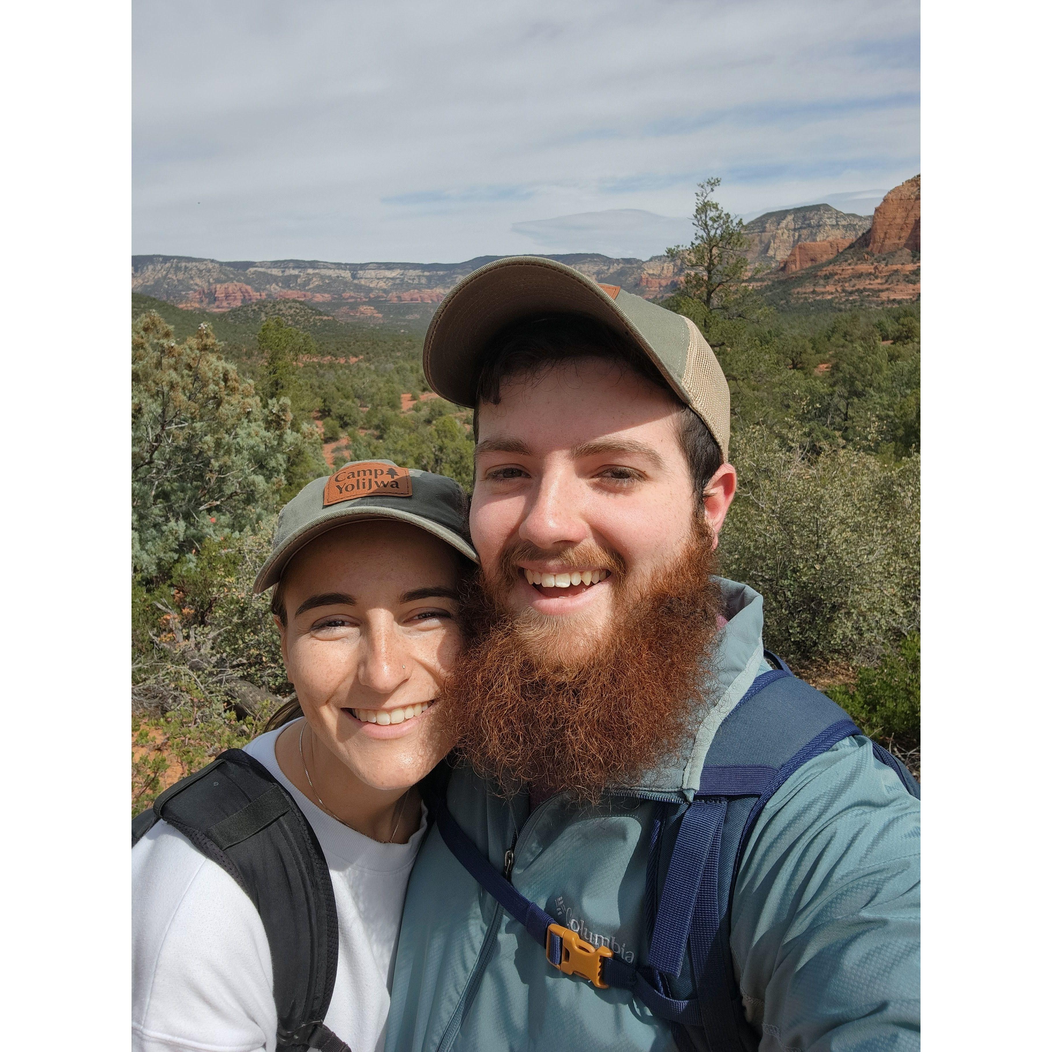 3/12/24. Luke came to Arizona for my junior year spring break. This is us in Sedona!