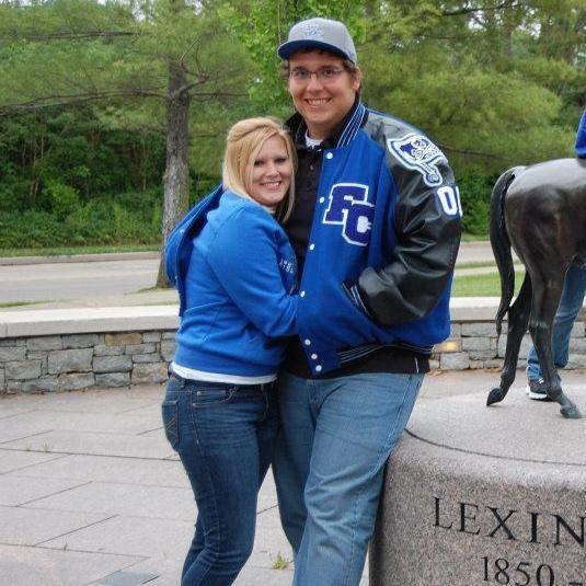 One of our first photos as a couple