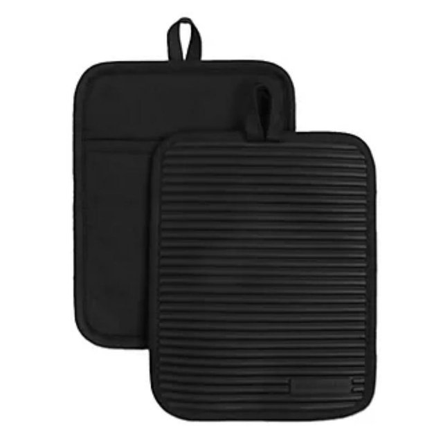 KitchenAid Ribbed Soft Silicone Pot Holder 2 Pack-Set