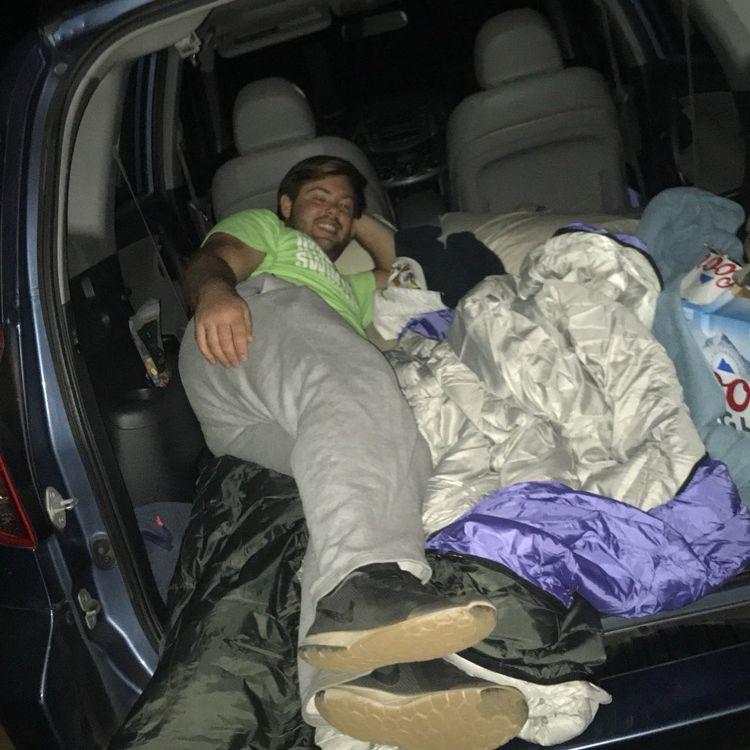 Car camping up the mountain near White Sands. Woke up to an incredible view before crashing a small mountain town's memorial day celebration (2021)