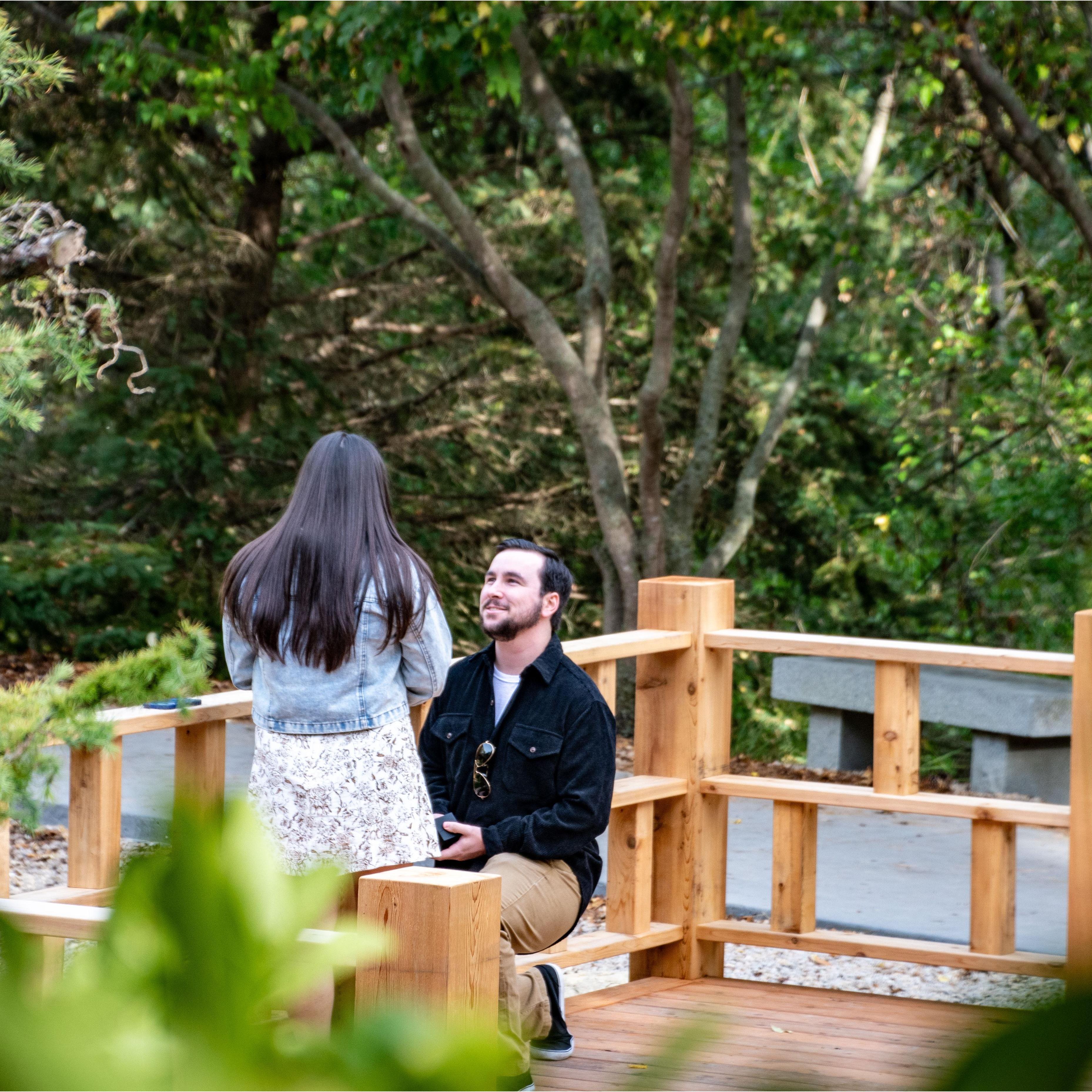 Proposal at the Dubuque Arboretum