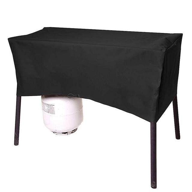 ProHome Direct Heavy Duty Patio Cover for Camp Chef 2 Burners Stove, Fits Models OSD-60LW, EX-60, CC-60, DL-60, DC-60LW, DH-280, DH-170, SOC-60,UV and Water Resistant, Black