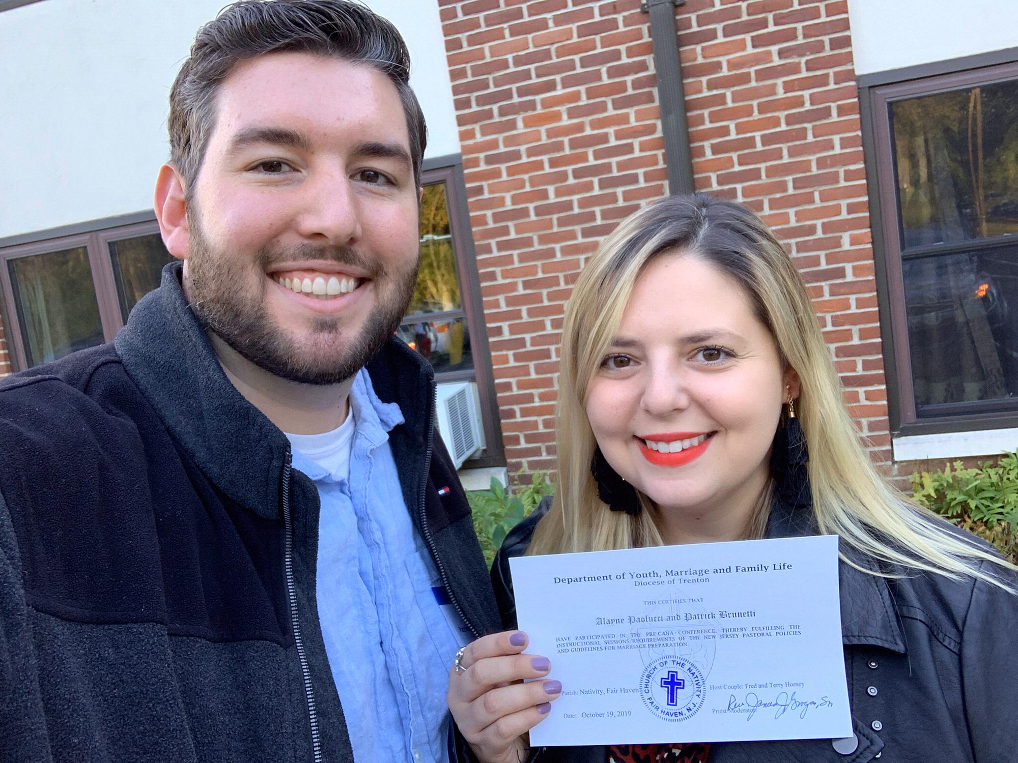 Completed our Pre-Cana! 💍💒