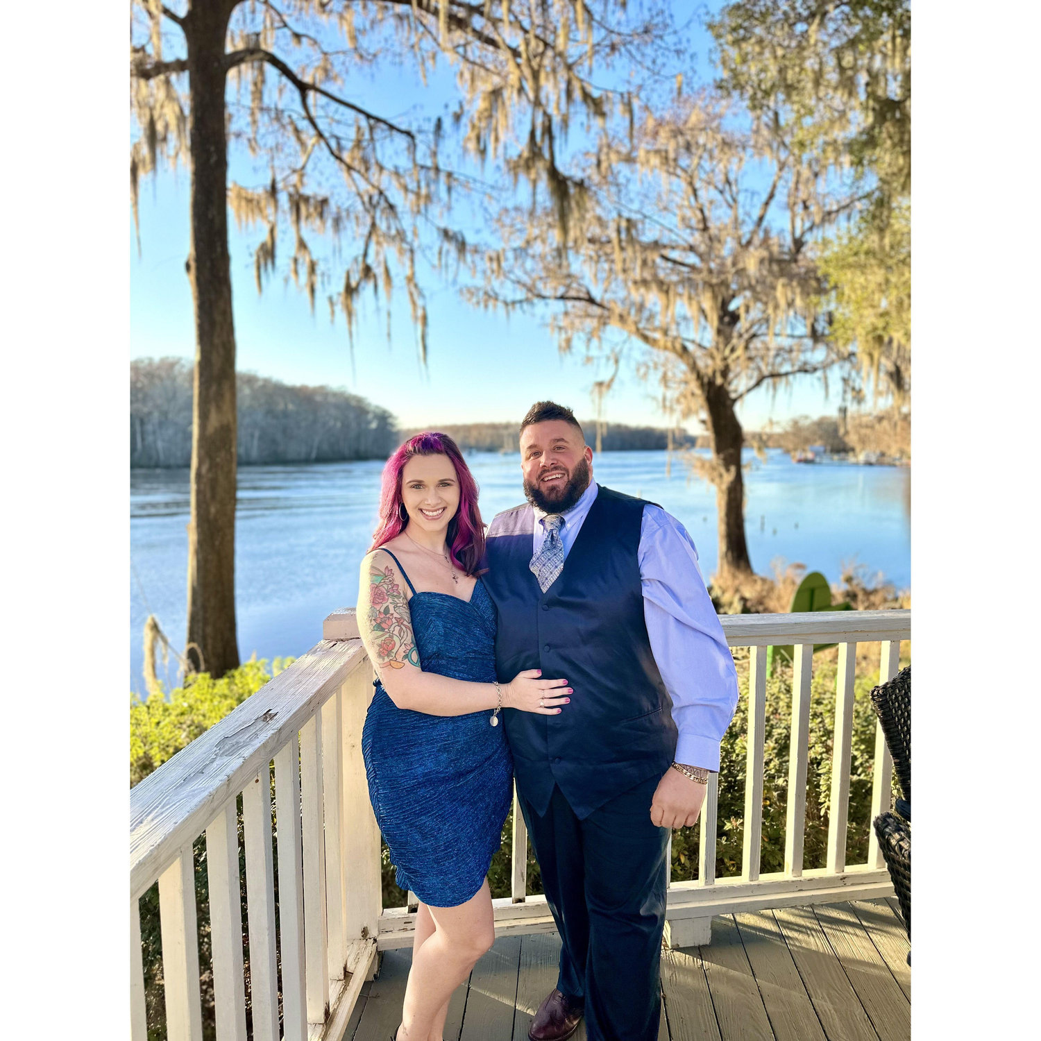Baby loading.. Our friends wedding- Tj drank over 10 crown and cokes and I had 15 glasses of water, LOL