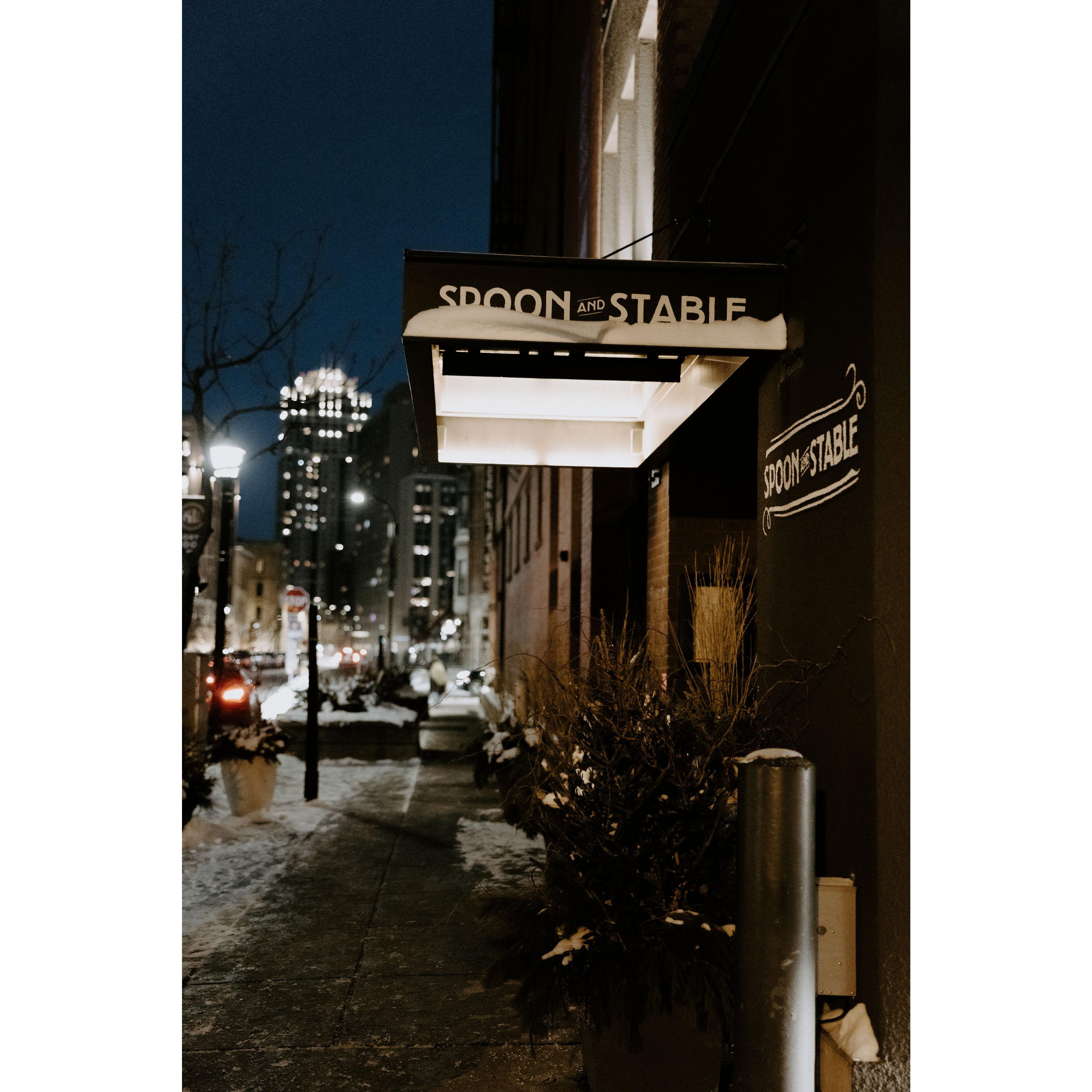 Great dinner at Spoon and Stable