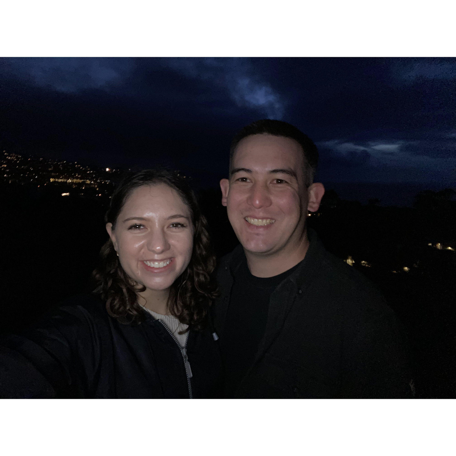 Third date, after Andrew serenaded me while watching the sunset over the beach.