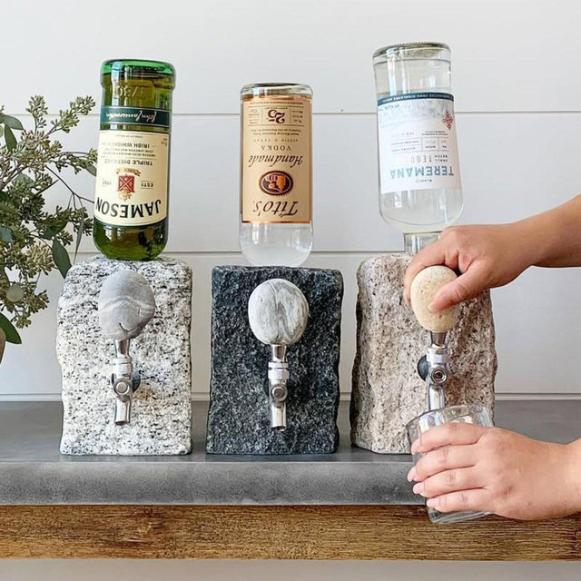 Granite Stone Drink Dispenser: Coastal Liquor & Wine Server