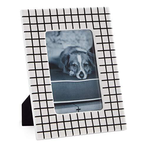 Now House by Jonathan Adler Grid Frame, 4" x 6", Black and White