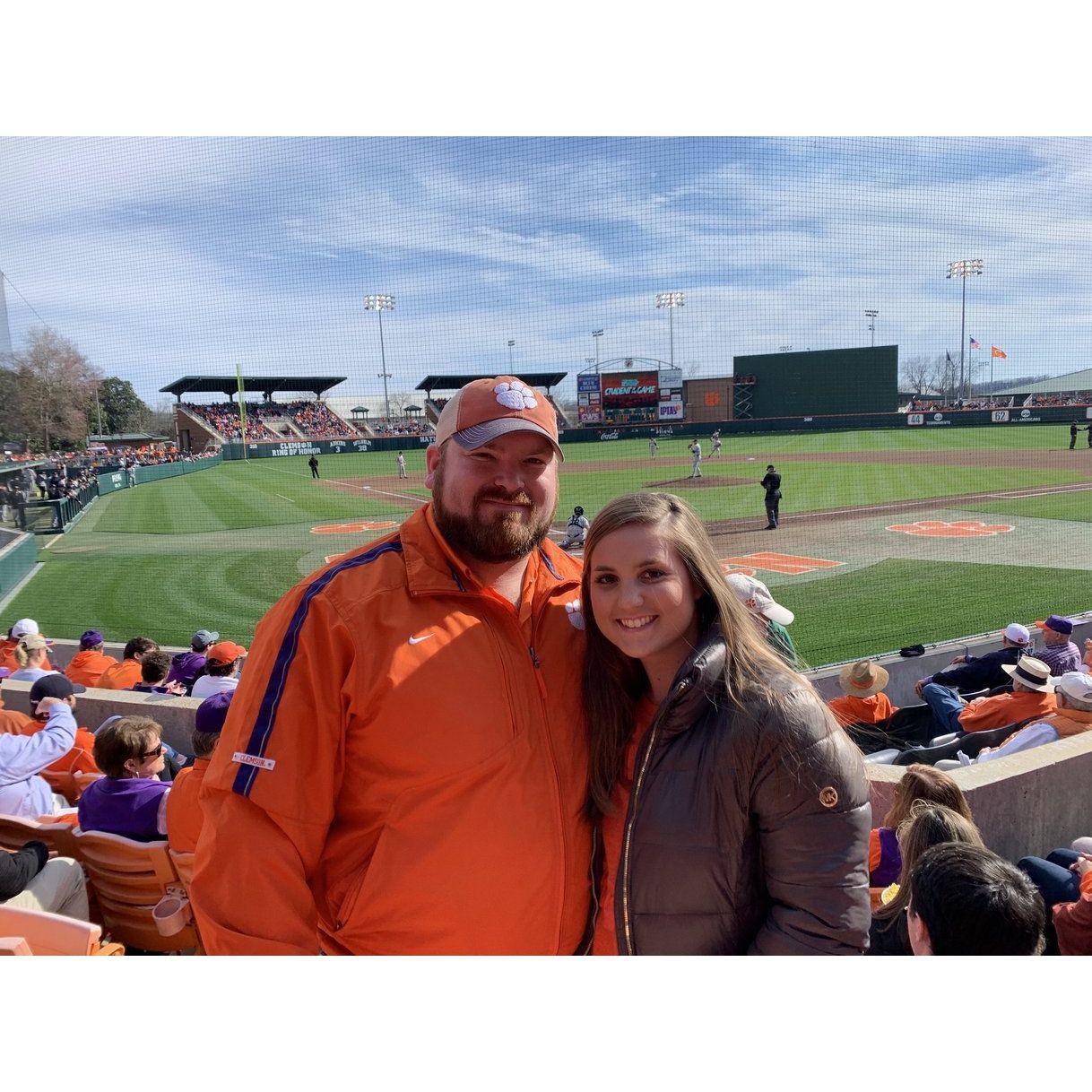 Our first Clemson sports event!