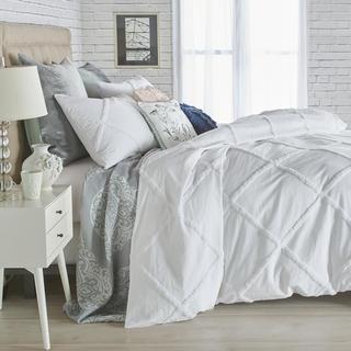Chenille Lattice 3-Piece Comforter Set