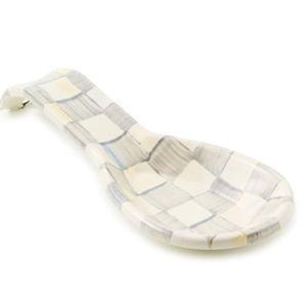 Sterling Check Spoon Rest - Mackenzie Childs