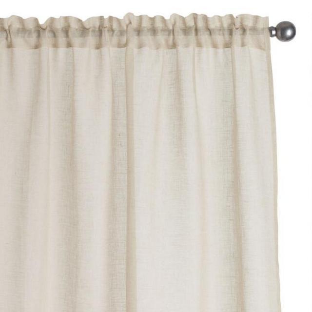 Linen Voile Curtains Set of 2