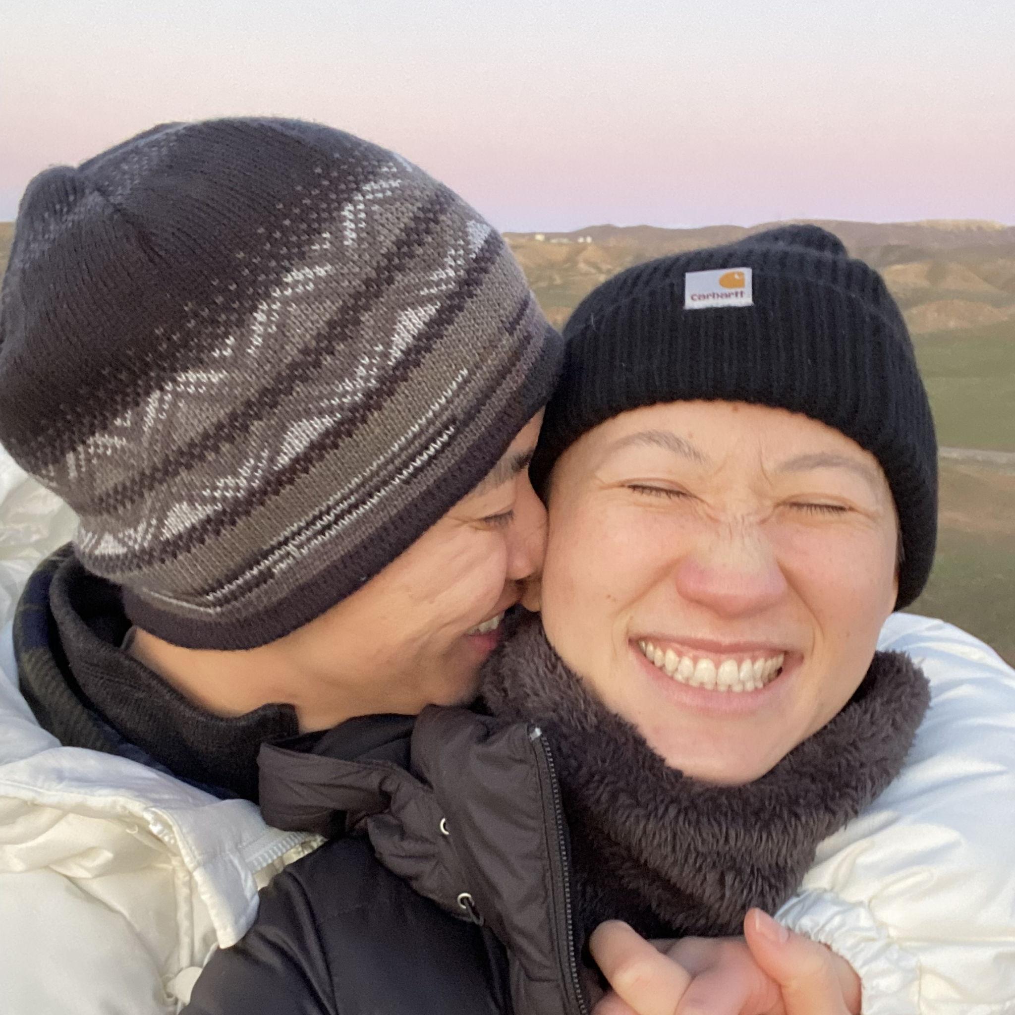 Jaycee drove Ahn home from her first long artist residency in Colorado in 2023.