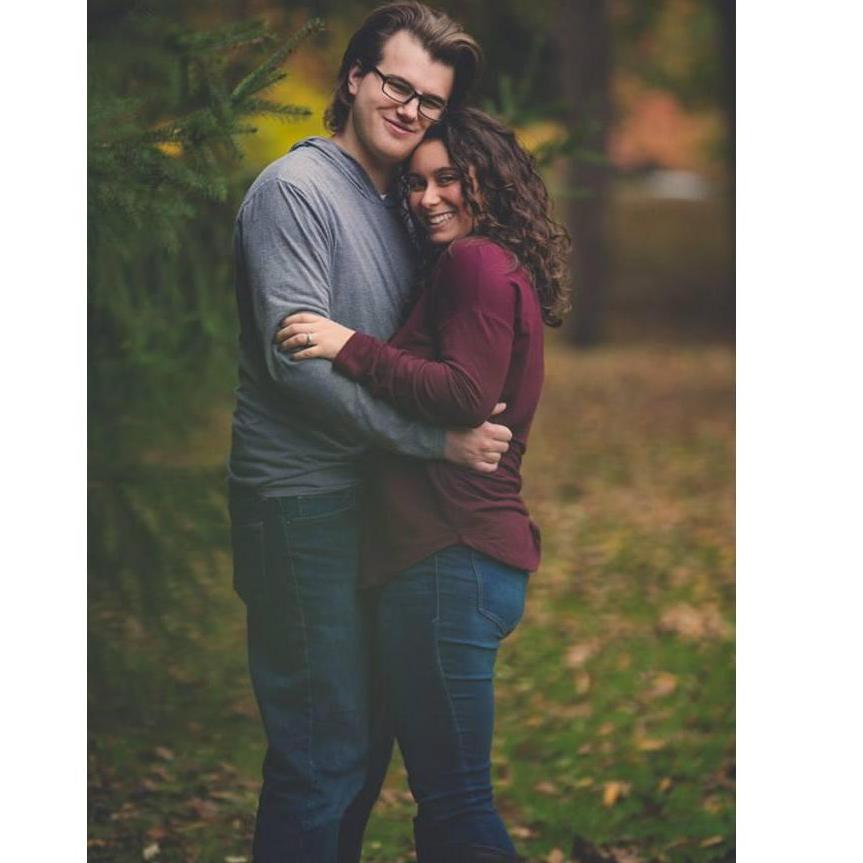 From their engagement photos.