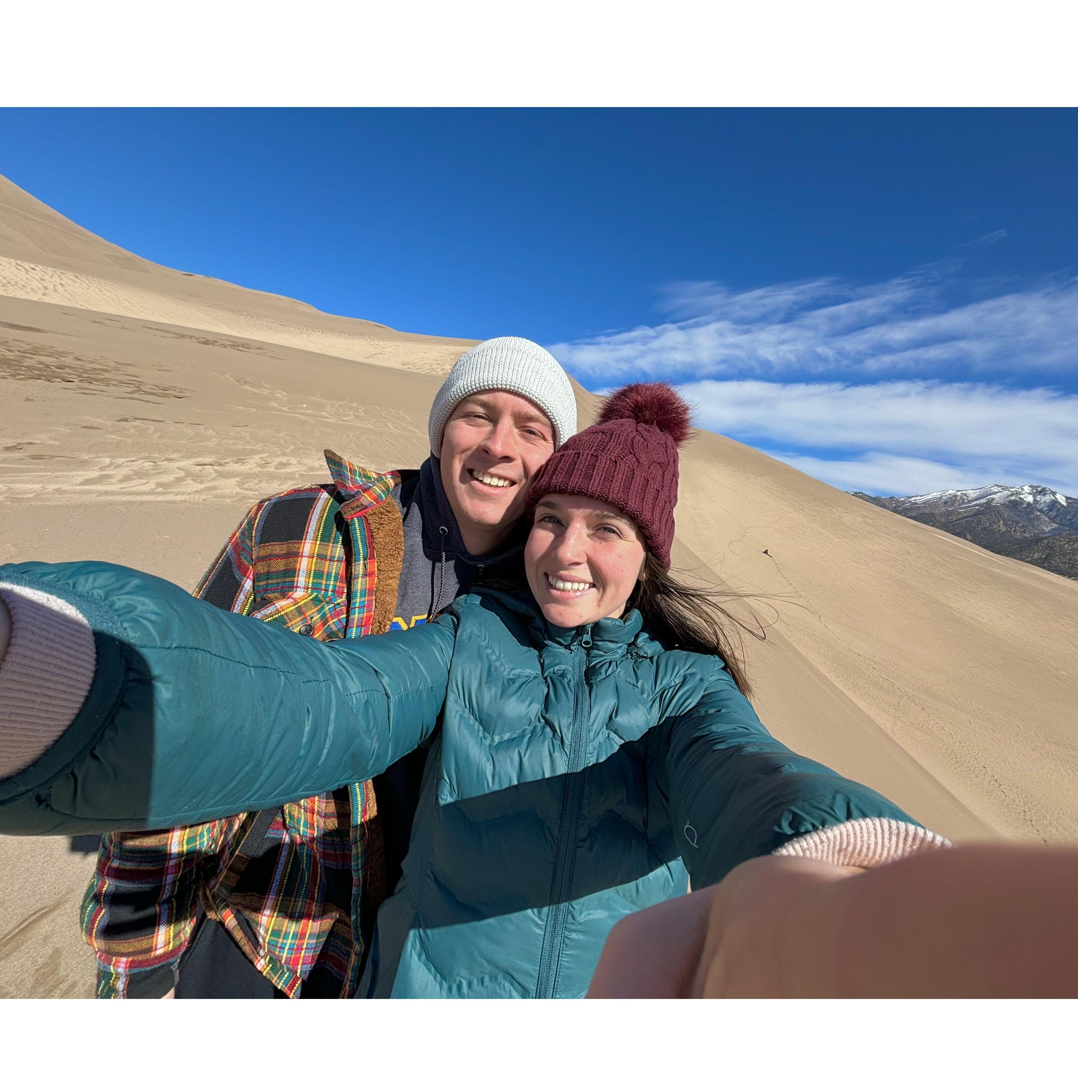 Caroline's first time visiting the Great Sand Dunes National Park! A weekend getaway with such fun outings!
