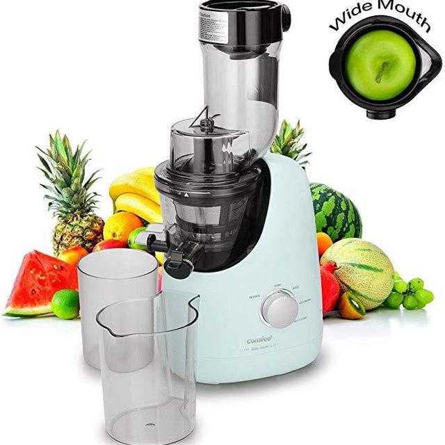 COMFEE' BPA Free Masticating Juicer Extractor with Ice Cream Maker Function