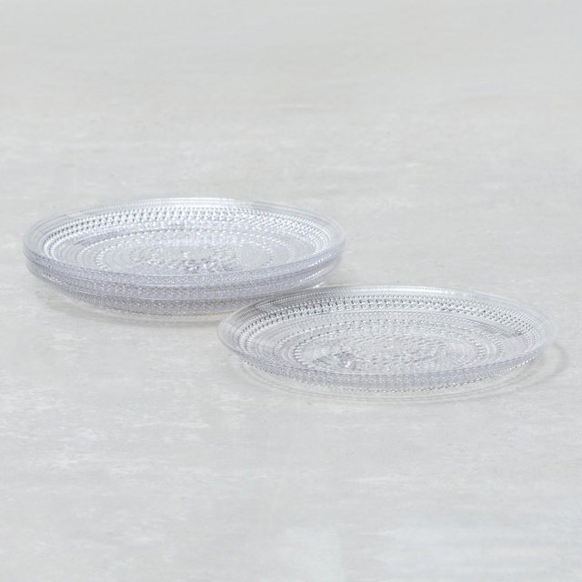 Fortessa Jupiter Dinner Plates, Set of 4, Clear