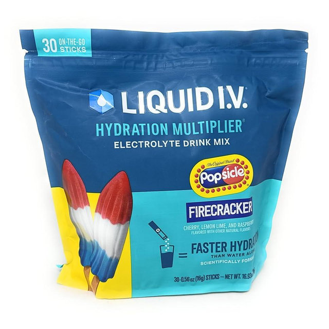 Liquid I.V. Hydration Multiplier Popsicle Firecracker - 60 Sticks